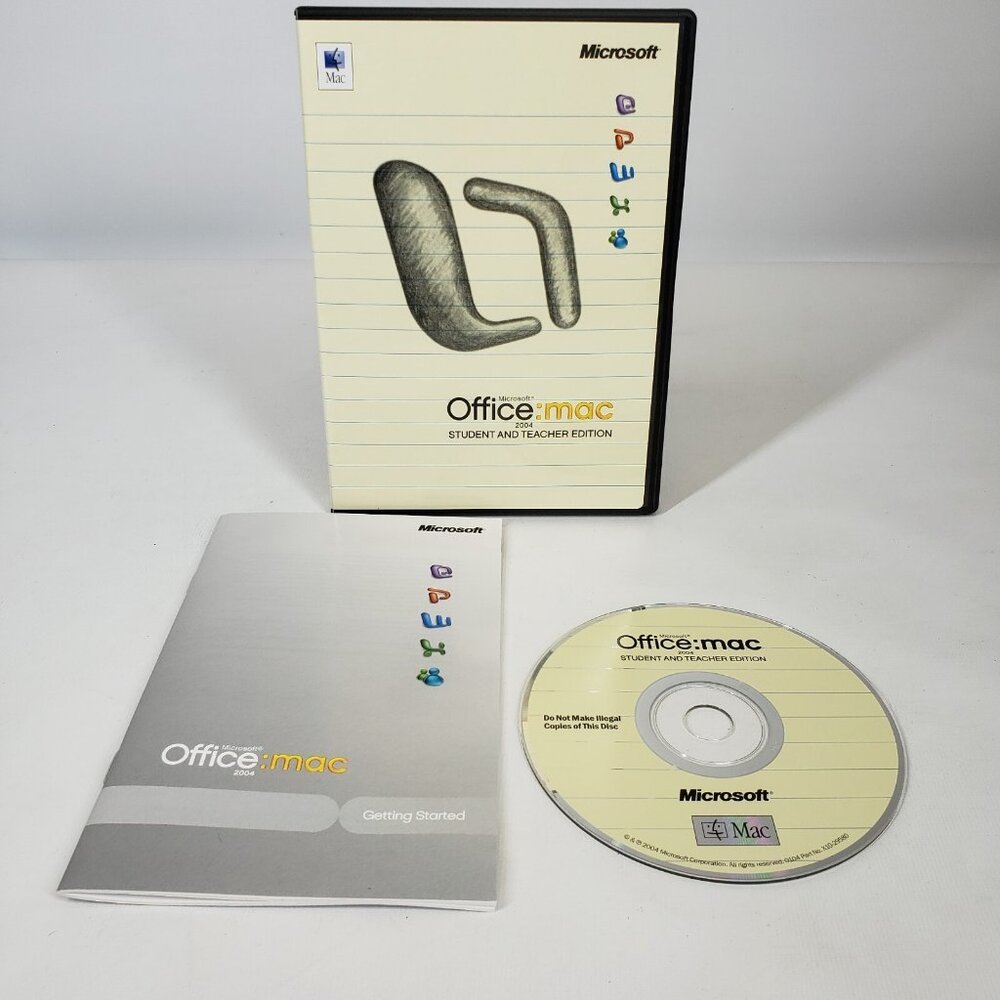 Microsoft Office Mac Student And Teacher Edition 2004 Word Powerpoint Excel